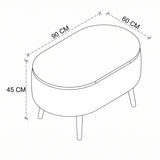 Coffee Table Luno - Pine - detaliu produs