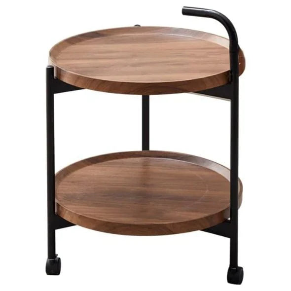 RESIGILAT - Masa rotunda de cafea pentru living, design nordic 40 x 40 x 65cm