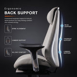 Scaun Gaming Ergonomic cu Spatar Inalt si Suport Lombar Ajustabil - detaliu produs