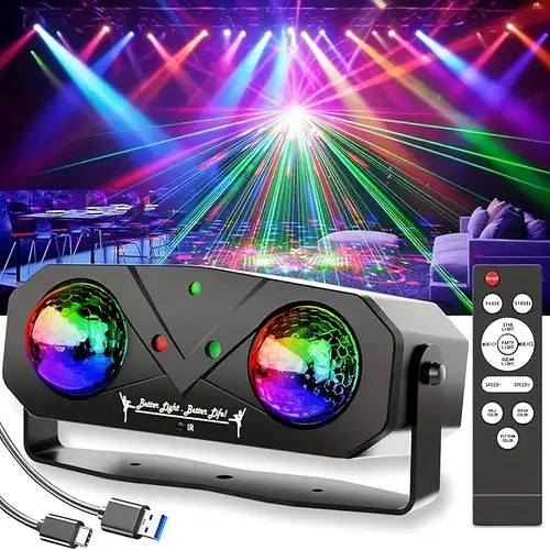 Proiector Lumini Party cu Laser, Ocean Waves, Starry Sky si Disco Ball – Efecte Spectaculoase pentru Camera, Petreceri si Decor