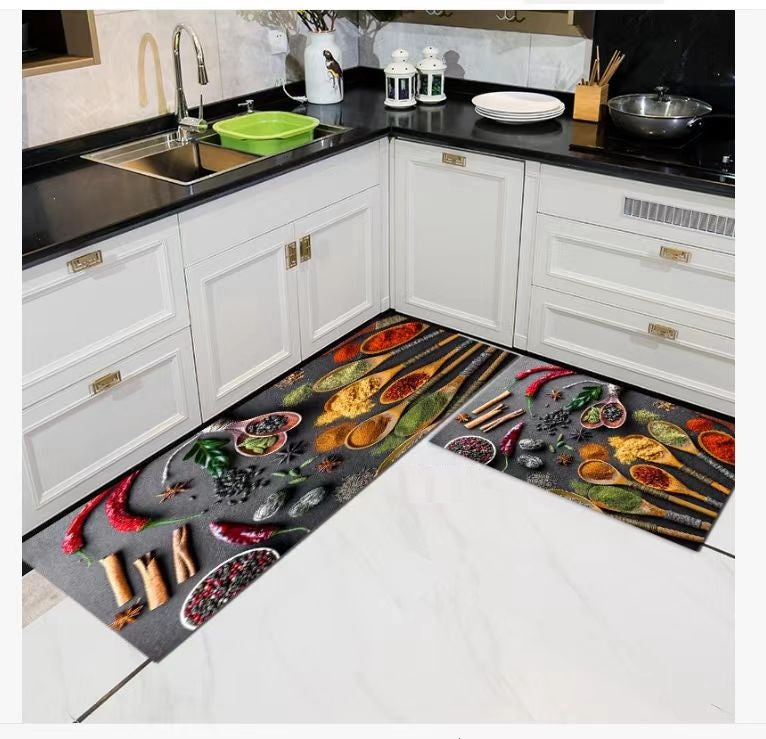 Set 2 covoare de bucatarie, antiderapant, 50x60cm, 50x120cm