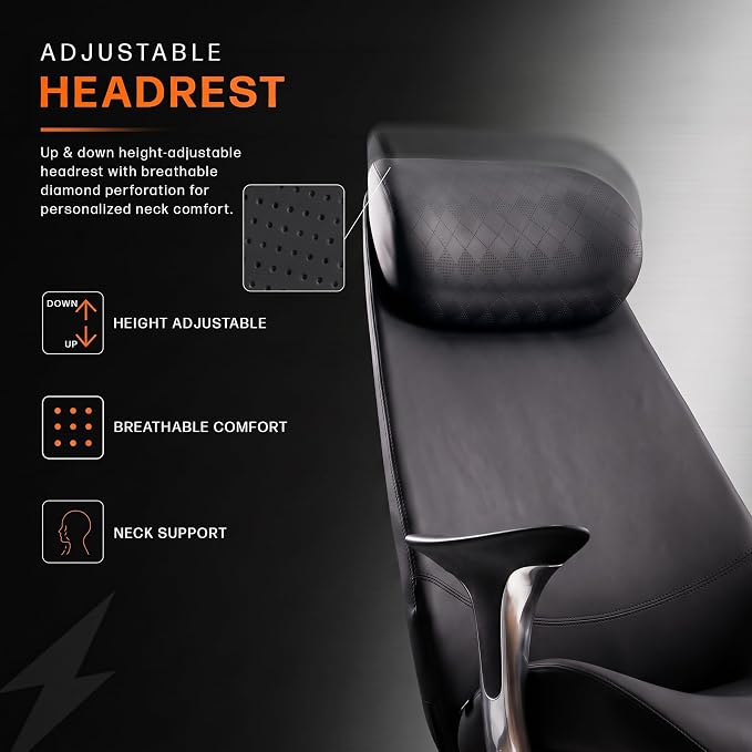 Scaun Gaming Ergonomic cu Spatar Inalt si Suport Lombar Ajustabil - detaliu produs