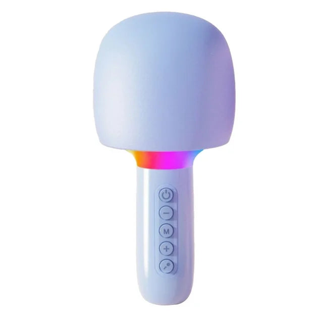 Microfon Karaoke Wireless cu Boxa si LED RGB OKOP KP-M110 – 5W