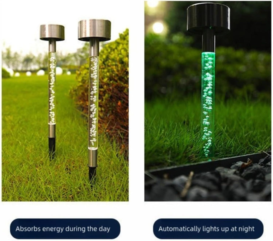 Set 4 Lampi Solare LED Exterior Gradina Iluminare Solara Impermeabil - imagine principala