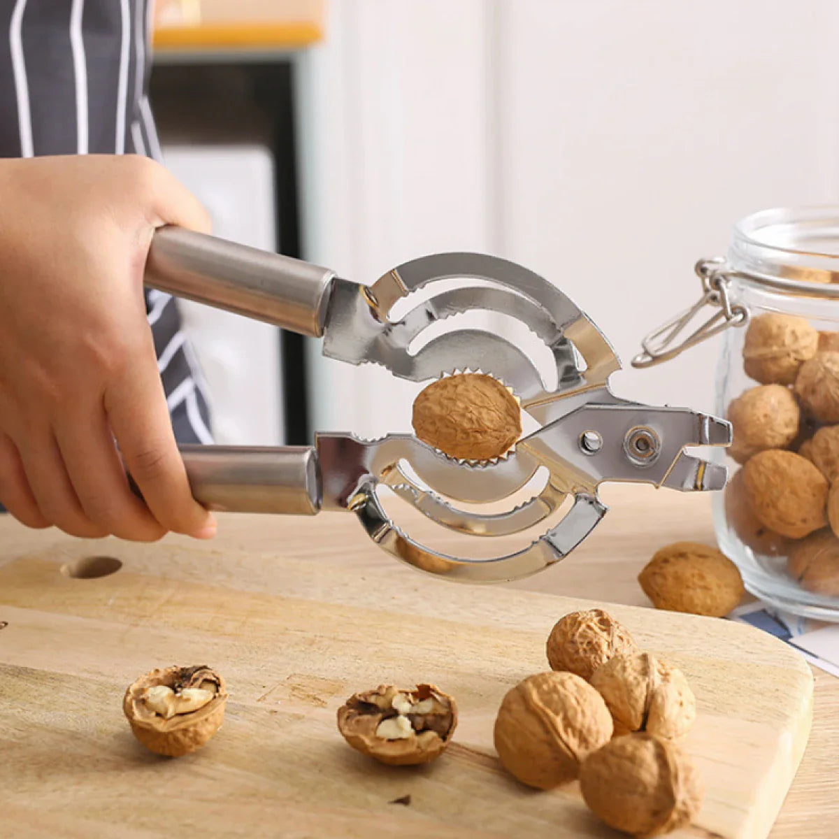 Desfacator multifunctional de borcane si spargator de nuci, inox, 25 x 6 cm