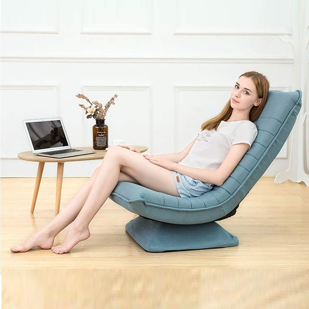 RESIGILAT - Fotoliu semiluna, rotativ, cu spatar reglabil, Lazy Moon Chair