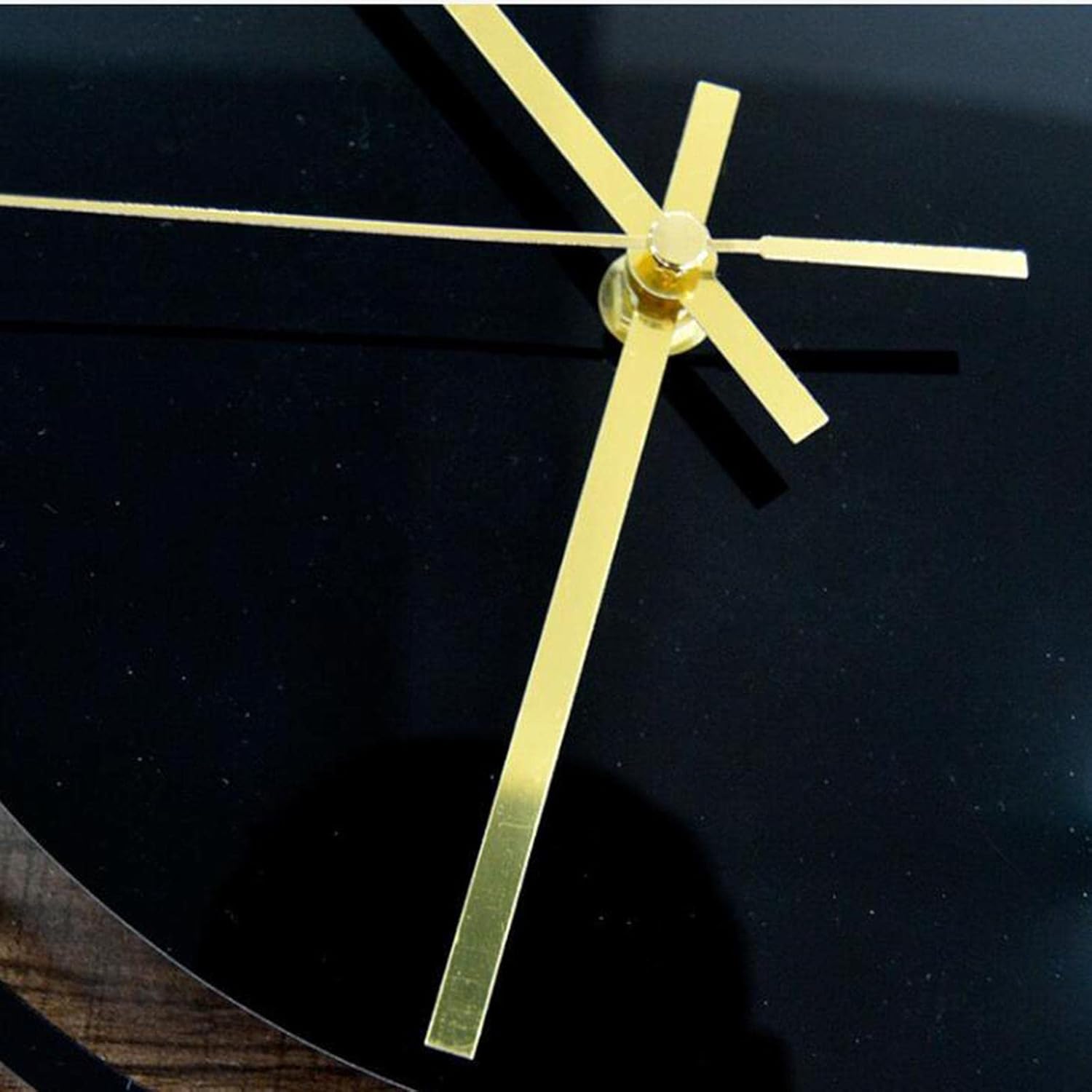 Ceas de perete  30 cm design geometric 3D modern silentios culoare neagra