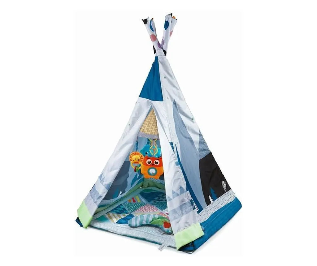Centru de joacă complet  cu cort, salteluță, pernuta, și 4 jucării – de la 6 luni la 5 ani, 82x1.26 cm