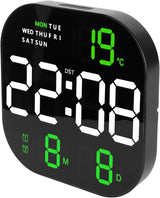 RESIGILAT - Ceas digital de birou sau perete cu telecomanda  cu afisaj LED temperatura si alarma