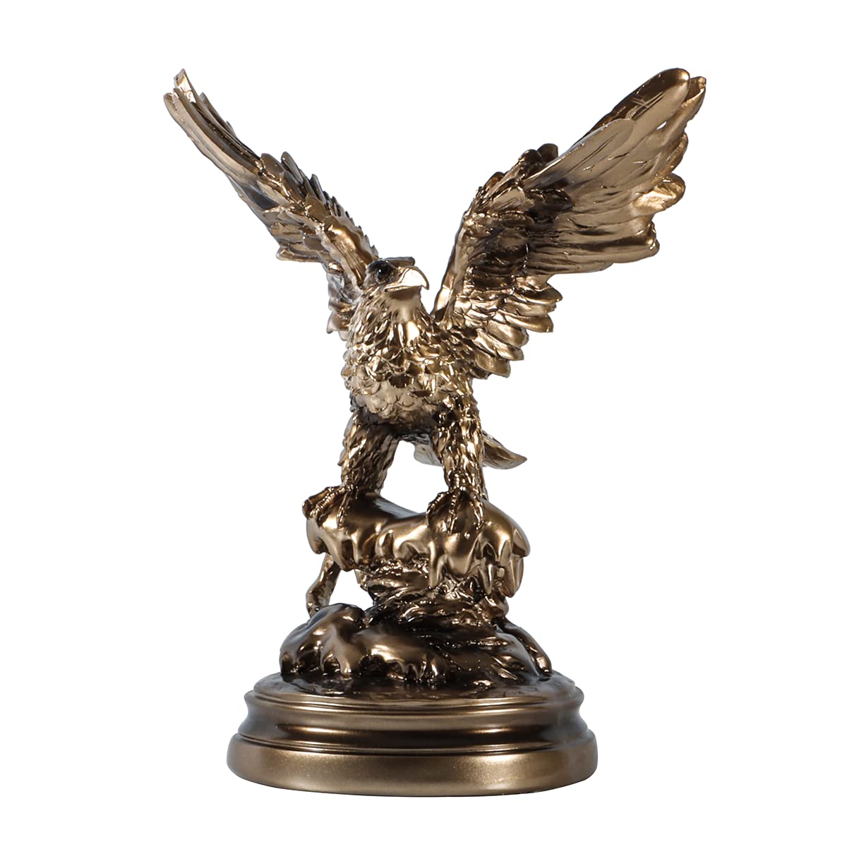 Statueta decorativa Vultur – finisaj auriu bronzat 19 x13 x24.5 cm