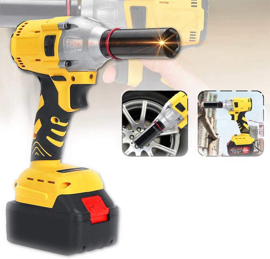 Bormasina de impact cu 2 acumulatori 98Vf 5AH, trusa