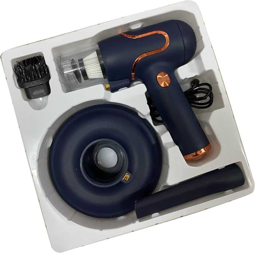 Aspirator manual 3 in 1, cu lumina UV, portabil, anti-acarieni si bacterii, 120W