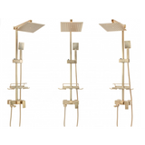 Coloana Dus cu Baterie Monocomanda Auriu Periat 104cm Design Modern - detaliu produs