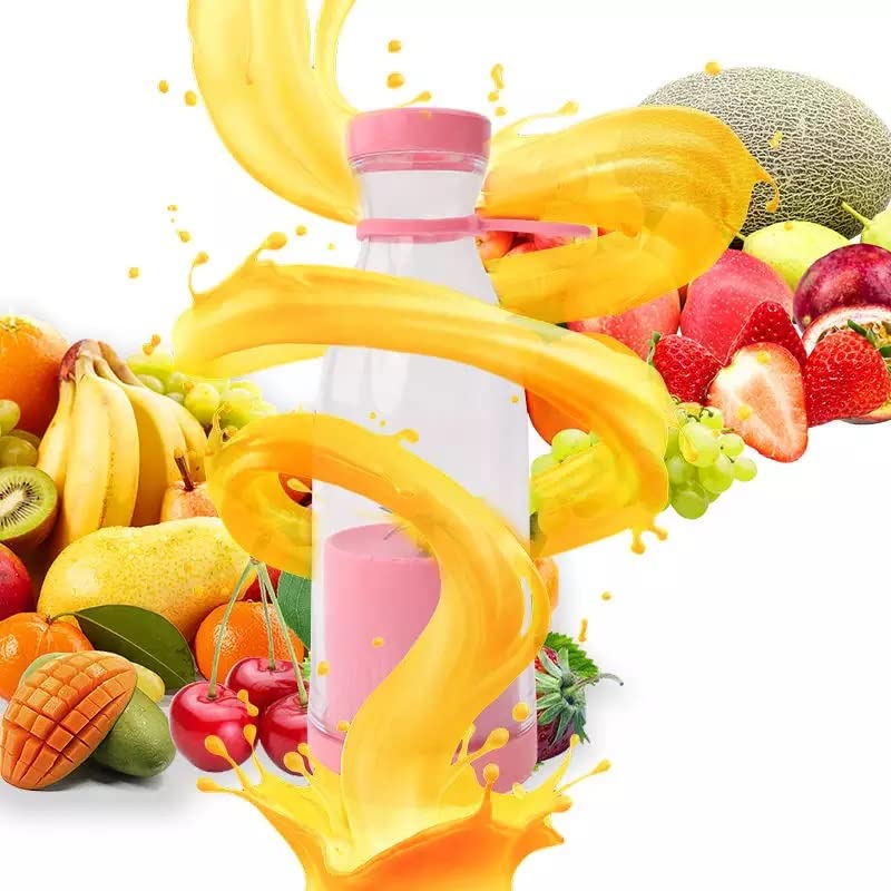 RESIGILAT - Mini Blender portabil - Smoothie & Shake, incarcare usb 6 Lame otel Inoxidabil,  380 ml