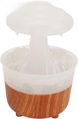 RESIGILAT - Umidificator in forma de norisor, picaturi de ploaie, lemn / plastic