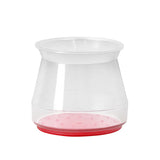 Set 8 Protectii Picioare Masa si Scaun Silicon Rotund 3-4cm Transparent/Rosu - imagine principala
