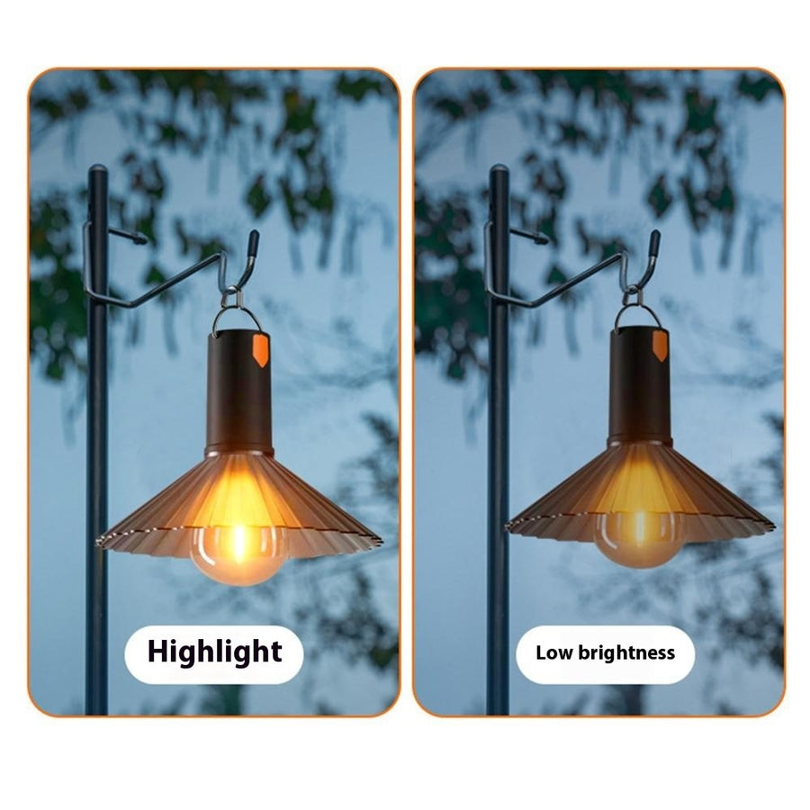 Lampa camping portabila, ghirlanda LED, rezistenta la apa, design bec oval, 5W