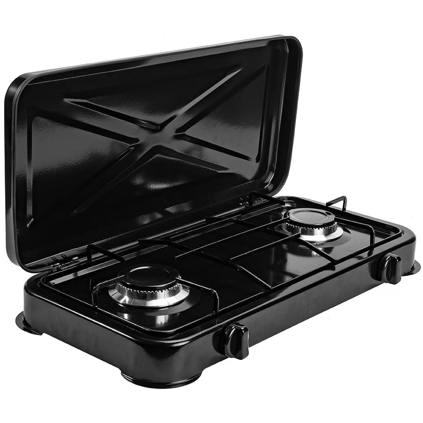 Aragaz portabil RAF cu 2 arzătoare, 530x320x260mm