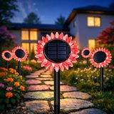 Lampa Solara de Gradina Floarea-soarelui LED Iluminare Automata Decorativa - detaliu produs