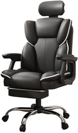 Scaun Ergonomic Directorial cu Suport Picioare Rabatabil Piele Ecologica - detaliu produs