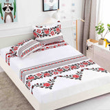 Huse de Pat 180x200 cm Bumbac 100% Alb Crem Gri Negru Protectie Completa - detaliu produs