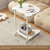 Masuta Cafea Moderna Dreptunghiulara Lemn Natur Design Minimalist Living Room - detaliu produs