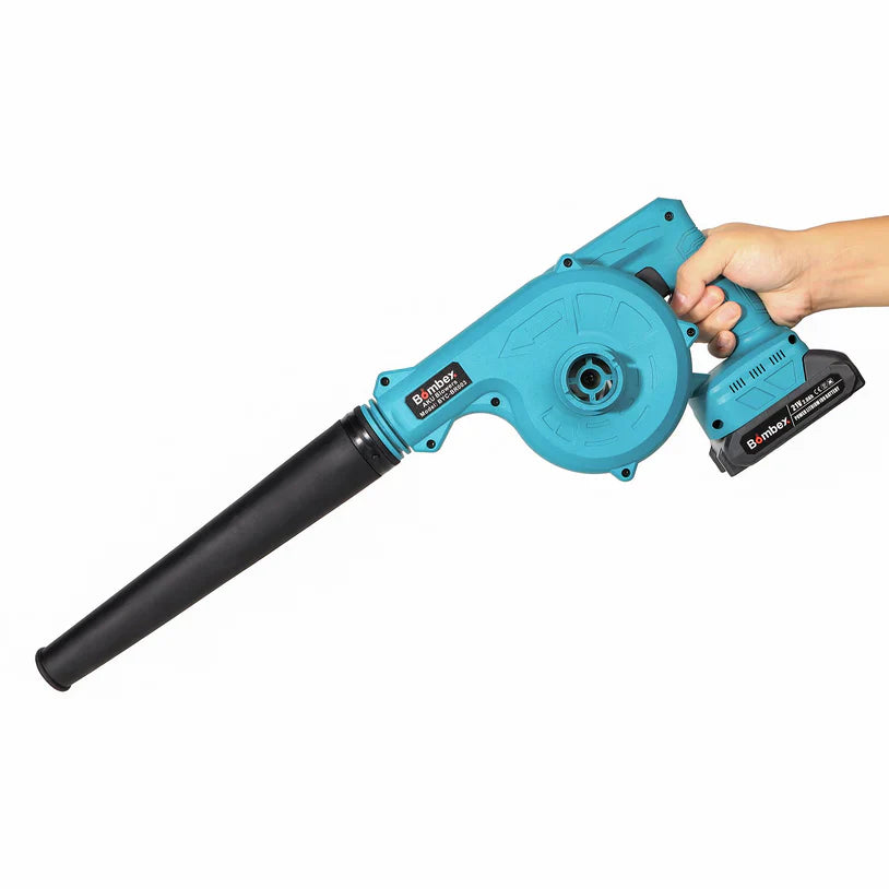 Suflantă Frunze fără Fir 880W, 2 Acumulatori 48V, 2 în 1 Suflare și Aspirare Frunze, Praf, Zăpadă, 18000 RPM