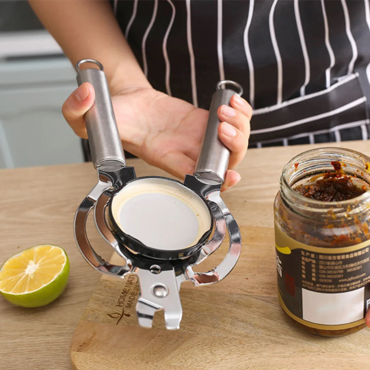 Desfacator multifunctional de borcane si spargator de nuci, inox, 25 x 6 cm