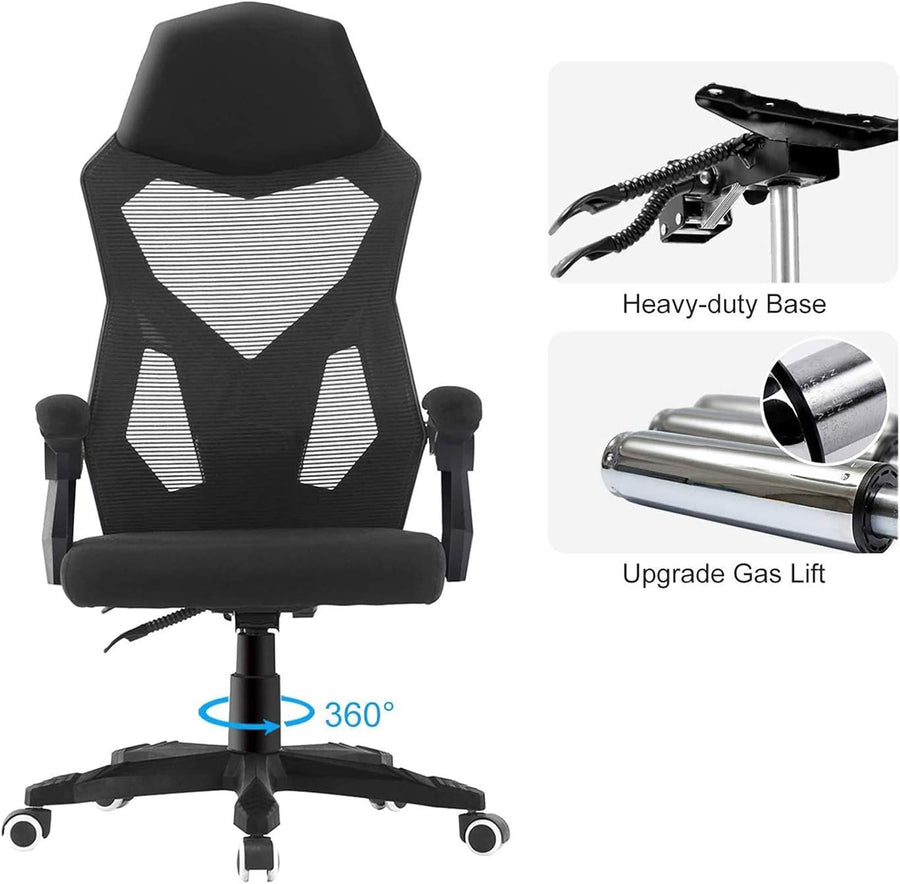 Scaun de Gaming Ergonomic Predator cu spătar ventilat și design futurist