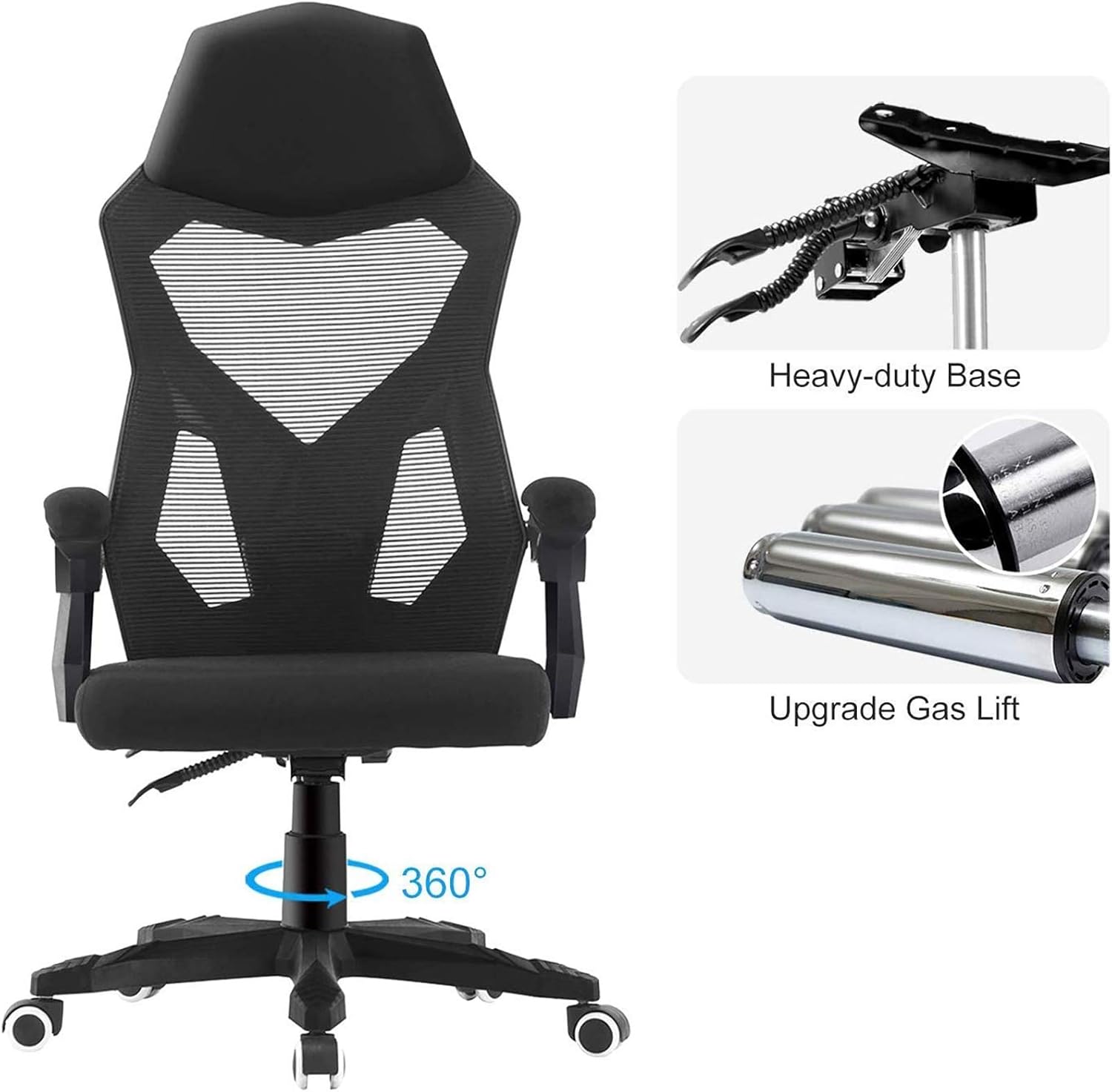 RESIGILAT - Scaun de Gaming Ergonomic Predator cu spătar ventilat și design futurist