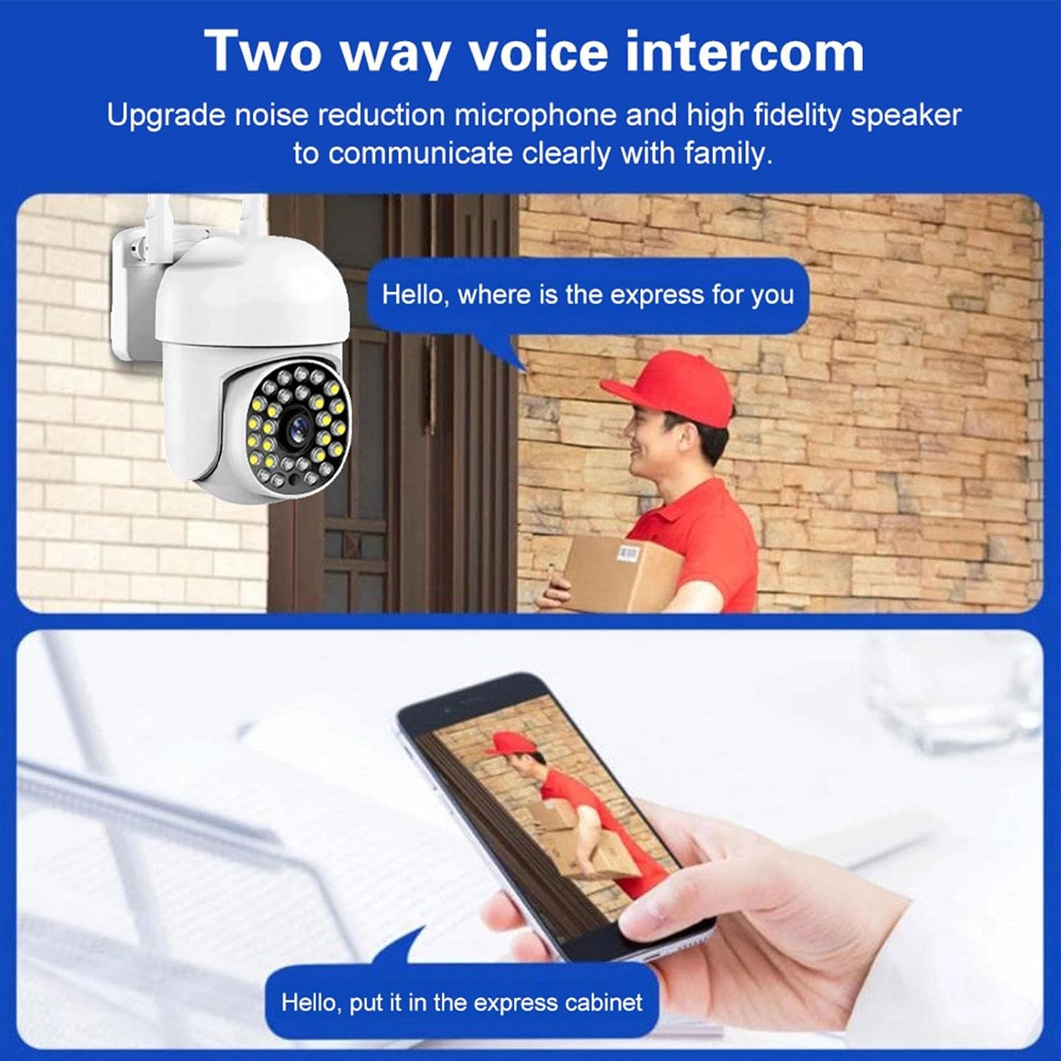 Camera de supraveghere, WIFI, IP66, HD WIRELESS, 2 MP, 1920 X 1080 Pixeli, card 32Gb inclus
