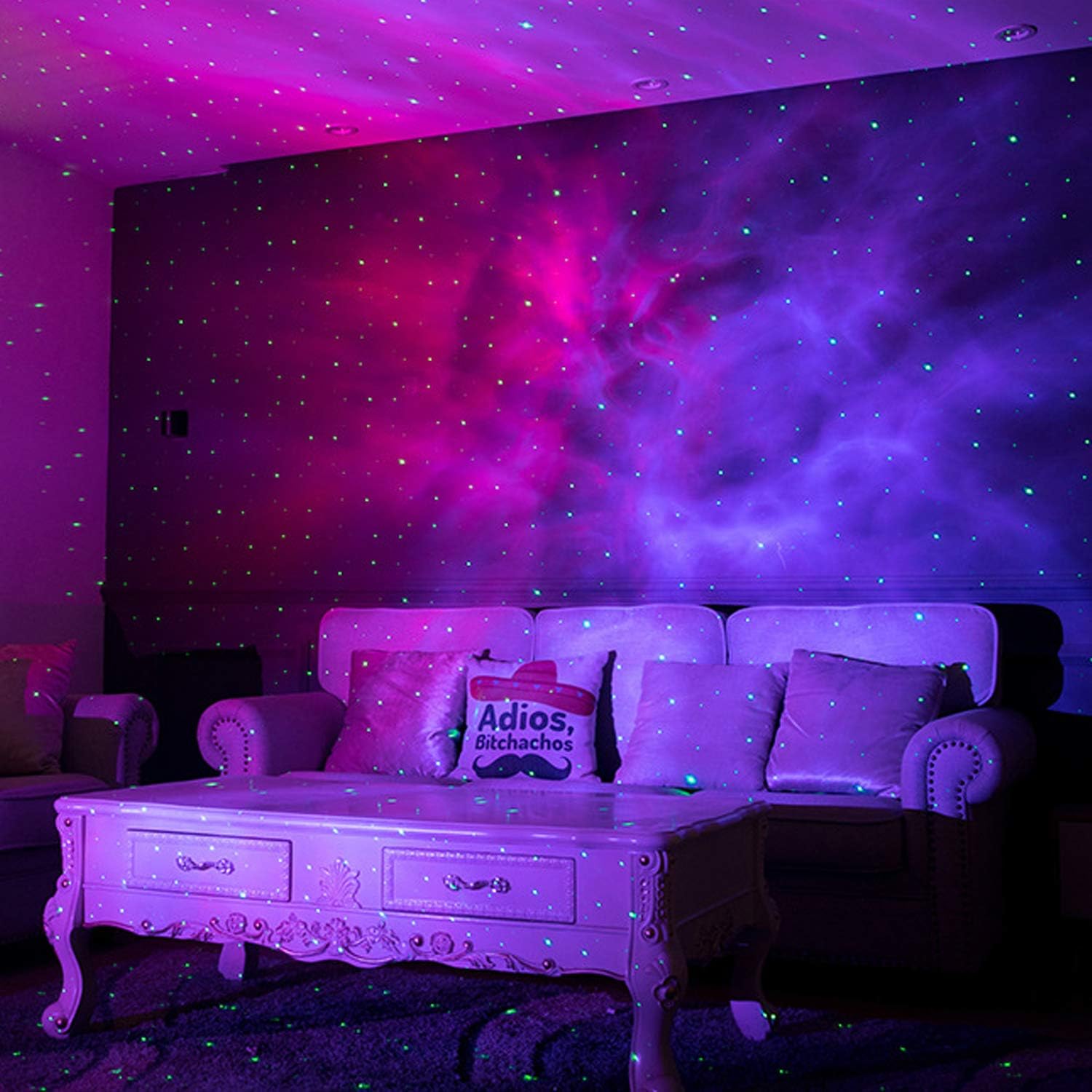 Proiector de stele LED 3D Aurora, Lampa de veghe pentru copii, Telecomanda