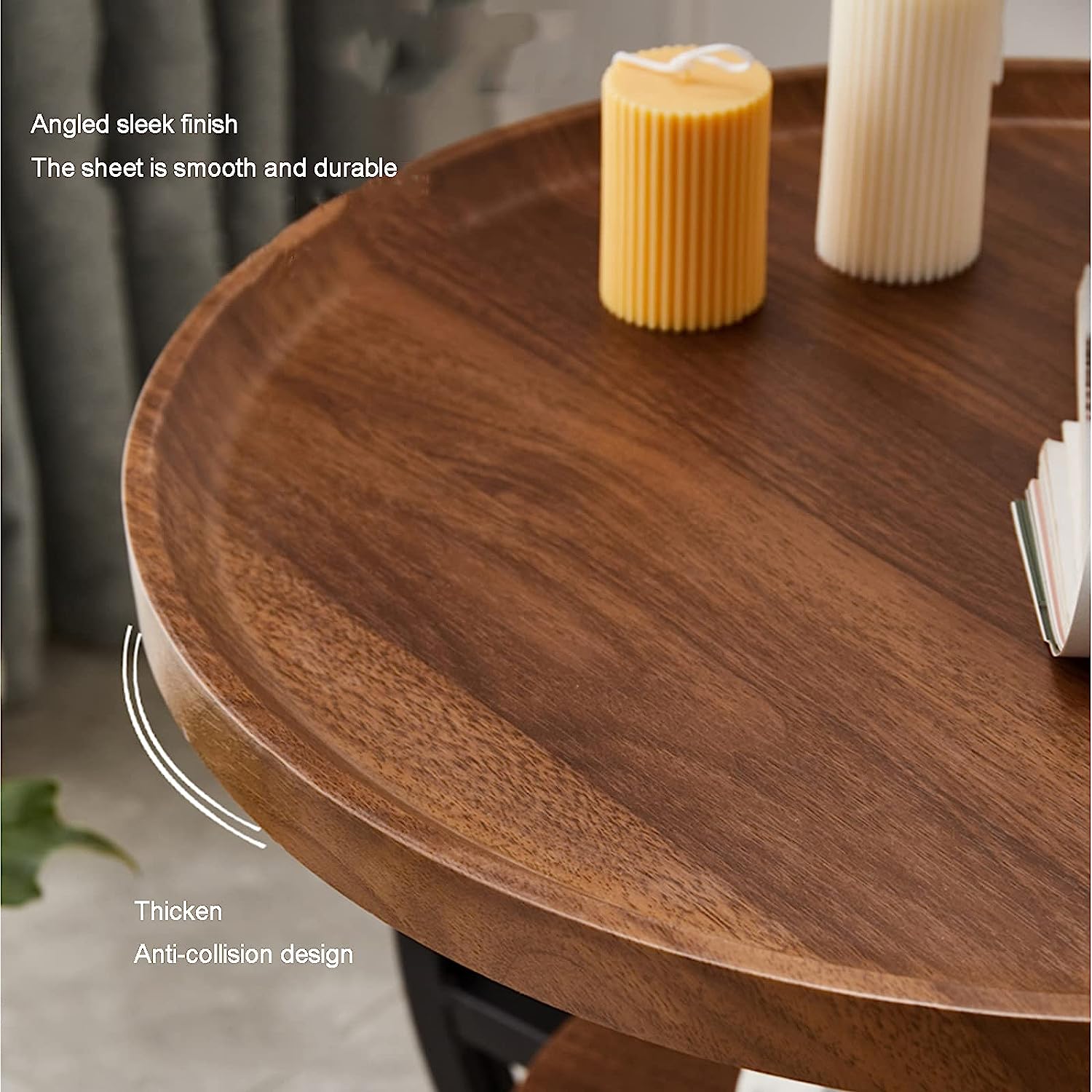 RESIGILAT - Masuta de cafea pentru living, design nordic, elegant, 62x30cm