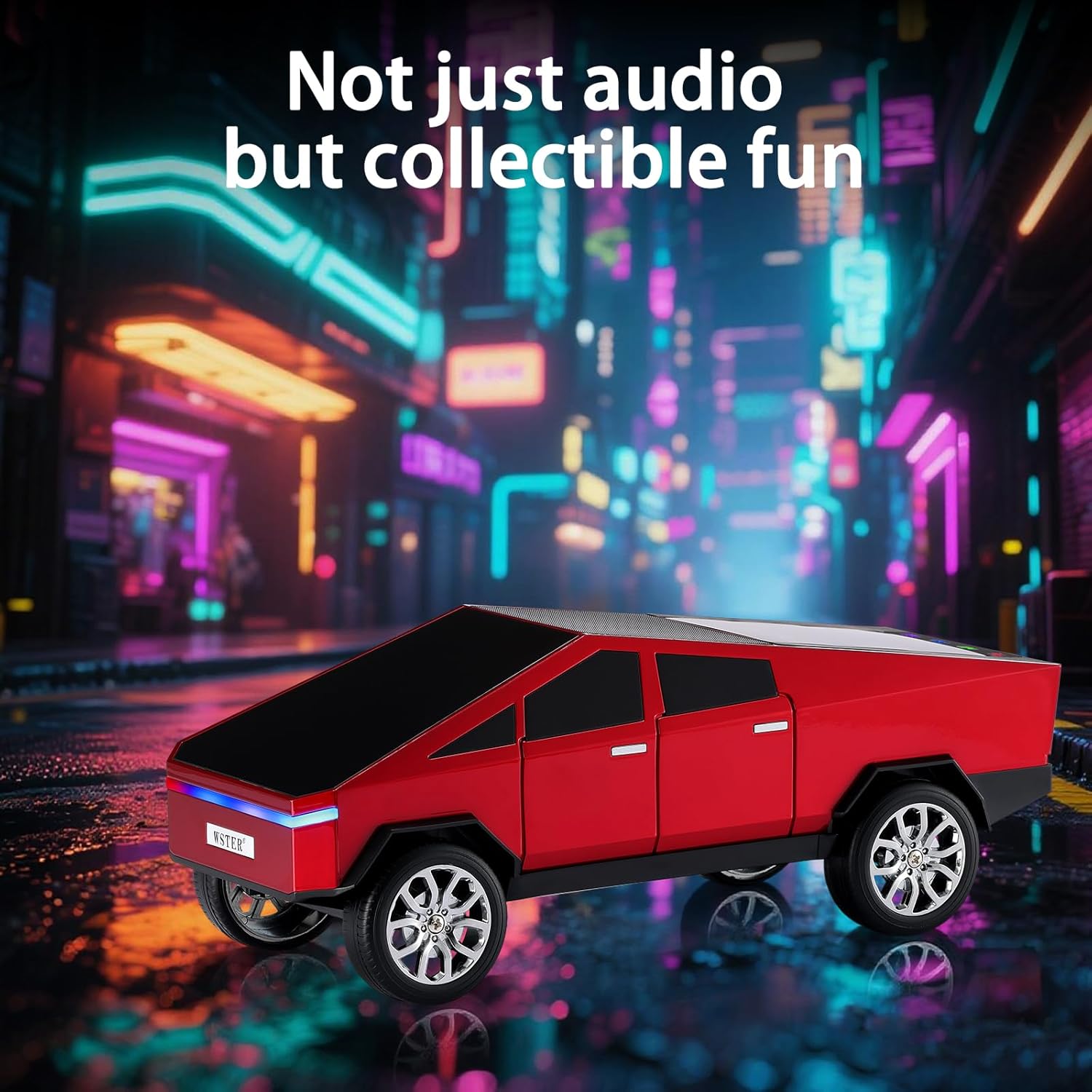 Boxa Portabila Cyber Truck Speaker Wireless TWS cu Sunet 3D si Design Futurist