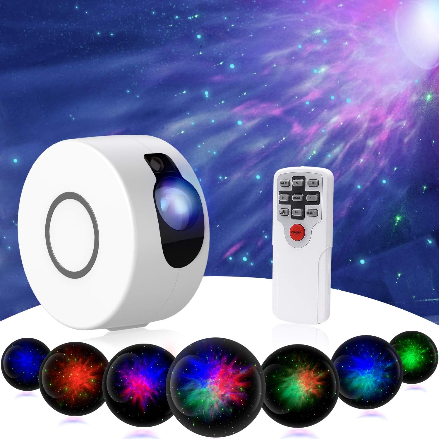 Proiector de stele LED 3D Aurora, Lampa de veghe pentru copii, Telecomanda