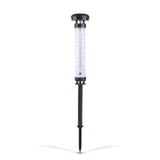 Set 2 Termometre Solare de Gradina cu Lampa LED Afisaj Dual Celsius Fahrenheit 35cm Negru - detaliu produs