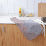 Sort Ajustabil cu Microfibra pentru Stergerea Manelor 71x69 cm Maro - detaliu produs
