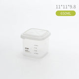 Set 3 Caserole pentru Depozitare cu Gramaj 240-1000 ml Alb Etansare Hermetica - detaliu produs