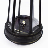 Set 2 Decoratiuni Solare de Gradina, Model Catelus cu Felinar LED si Fluture, din Metal - detaliu produs