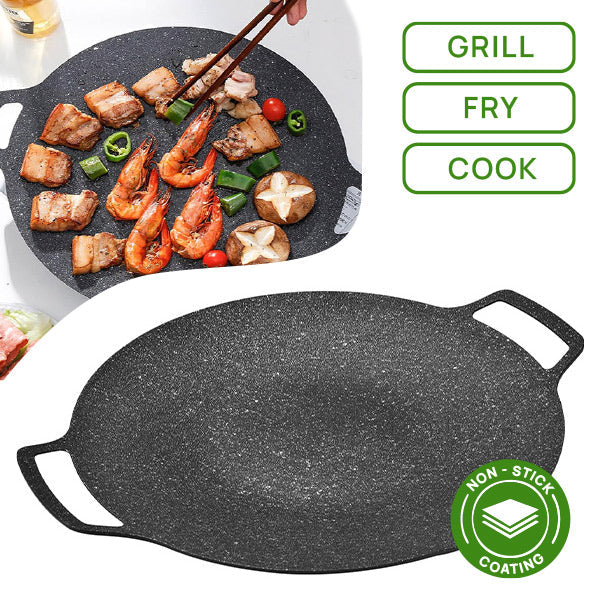 Plita rotunda coreeana pentru gratar 32 cm