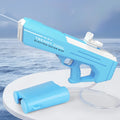 Pistol Electric cu Apa pentru Copii Albastru Jet Continuu Rezervor Extern 3+ Ani
