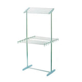 Uscator de Rufe Vertical Pliabil cu 2 Nivele Aluminiu Portabil - imagine principala