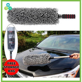 Perie Curatare Praf 40cm Maner Telescopic Cap Interschimbabil Microfibra - detaliu produs