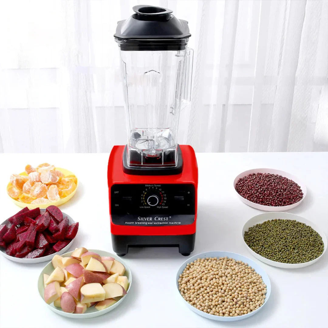 RESIGILAT - Blender Profesional de bucatarie 2 in 1, 2.5L, motor din cupru, 15 viteze, 4500W