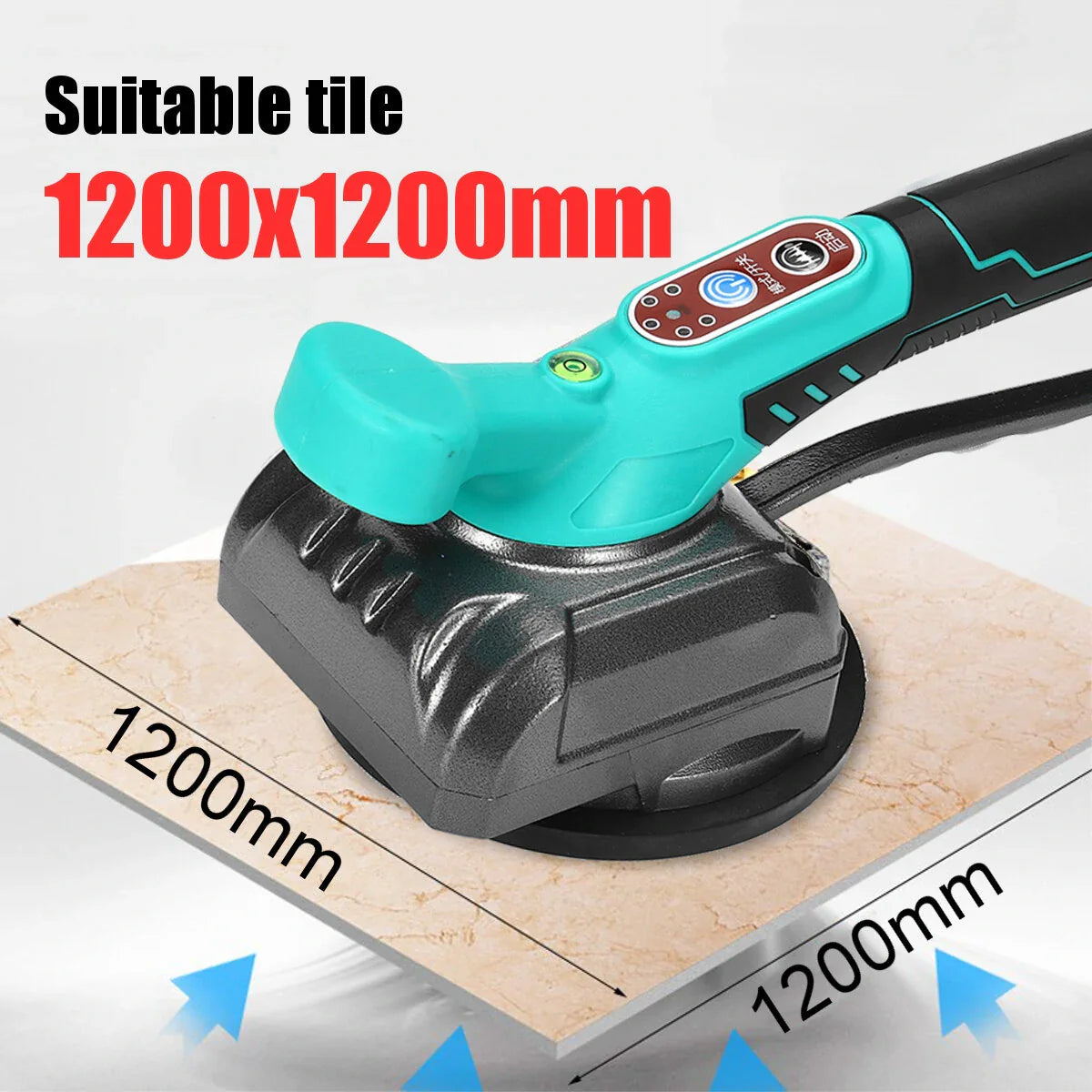 Ventuza vibranta pentru gresie cu acumulator – masina profesionala de montaj placi ceramice