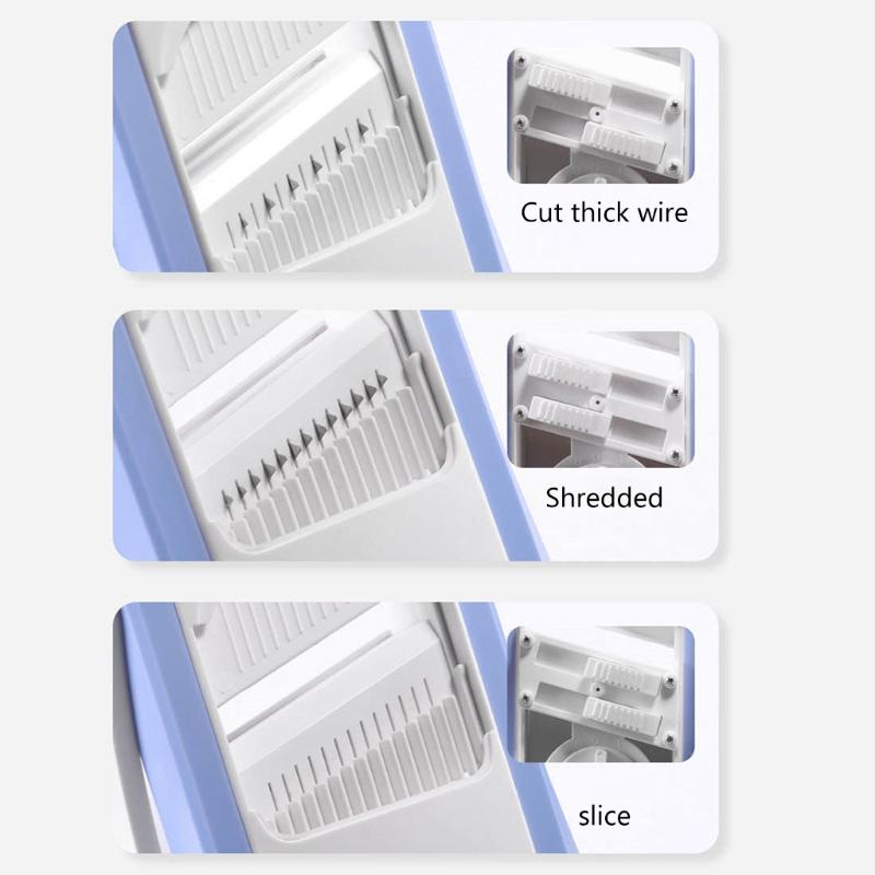 Razatoare de legume pliabila tip feliator mandolina, cu 4 functii