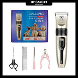 Masina de Tuns Animale Profesionala Fara Fir Reincarcabila USB 5 in 1 - detaliu produs