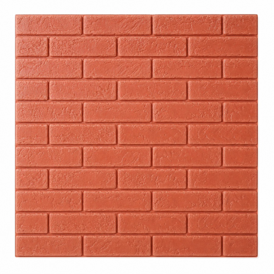 Tapet Caramida Rosie Textura 3D Autoadeziv Decorativ Perete 70x77cm - detaliu produs