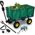 Cărucior pentru grădină, Heavy Duty, 4 Roți, pereți rabatabili, capacitate 550 kg