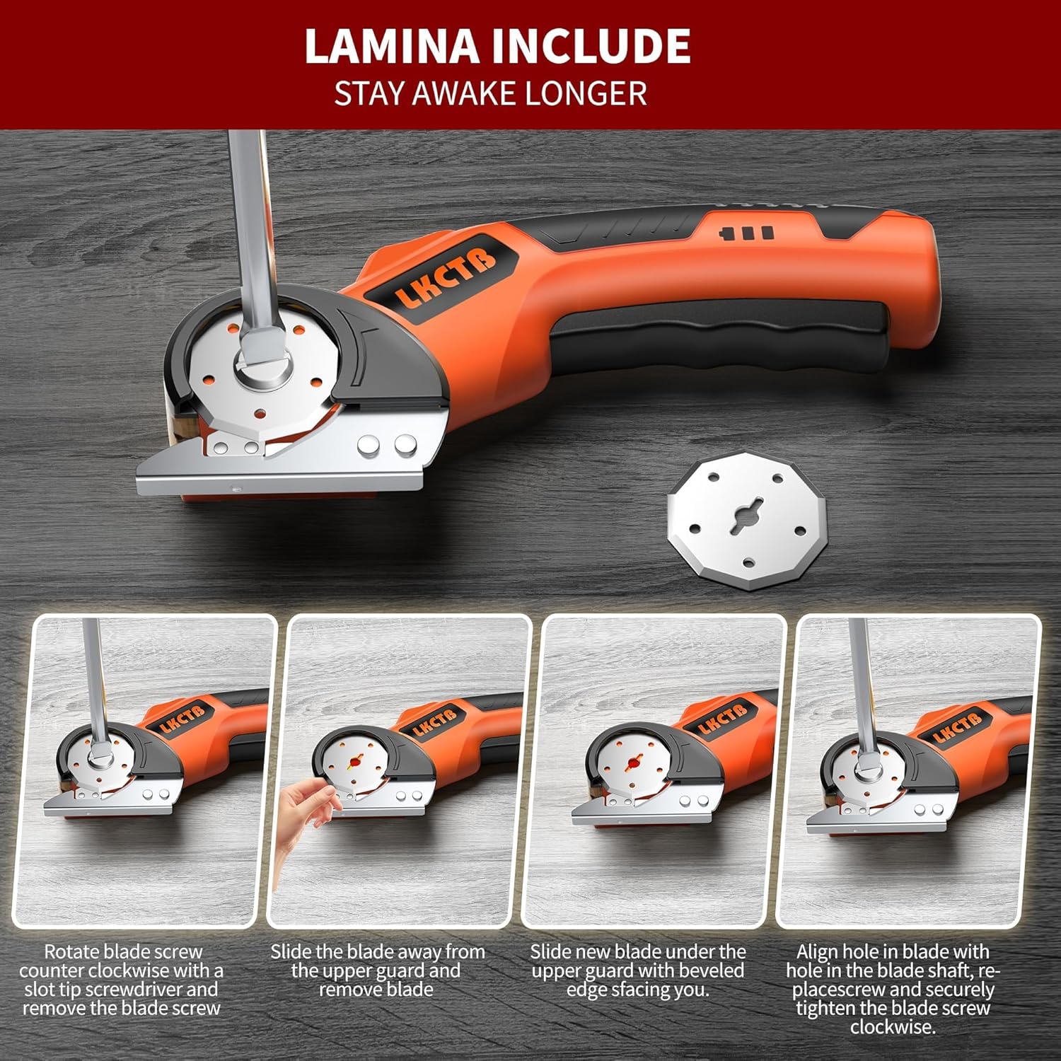 Foarfeca Electrica pentru Cartoane, Textile si Piele, cu LED, Lama Otel si Baterie Reincarcabila 2300mAh